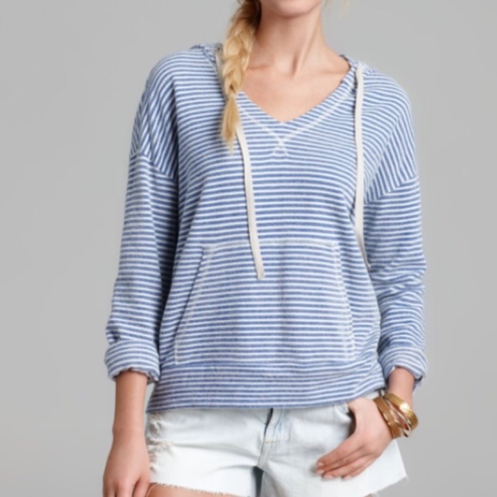 Joie Terry Stripes Evita Hoodie